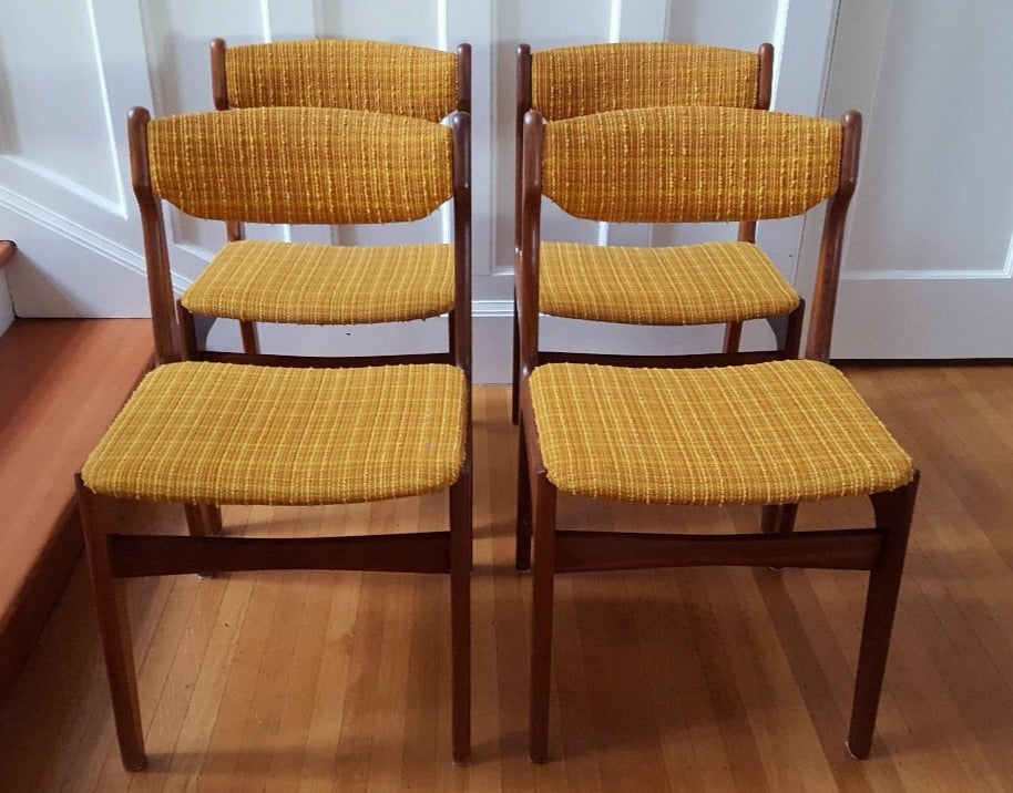 Set of 4 MCM Teak Dining Chairs – Cook Street Vintage