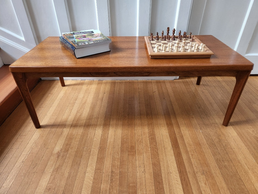  Gorgeous MCM teak coffee table originally designed by Henning Kjaernulf for Vejle Stole- Cook Street Vintage