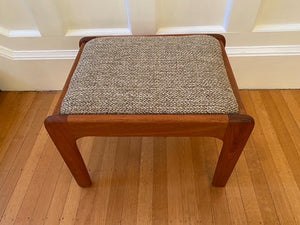 Teak footstool - Cook Street Vintage