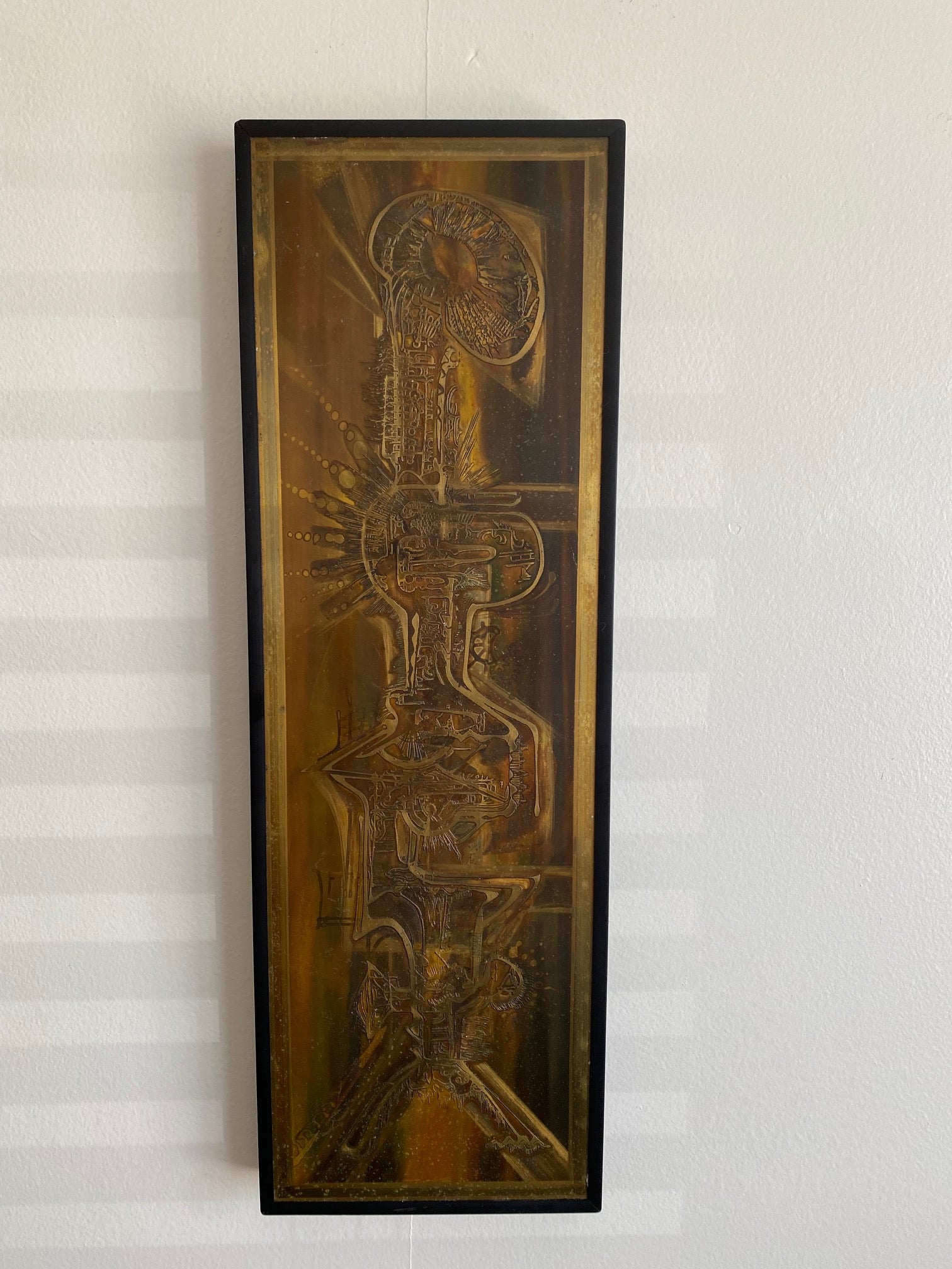 Rectangular Metal Art, Bernhard Rohne- Cook Street Vintage