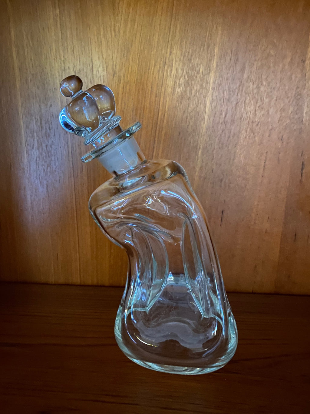 Holmgaard 'Drunken King' Decanter with Crown Topper- Cook Street Vintage